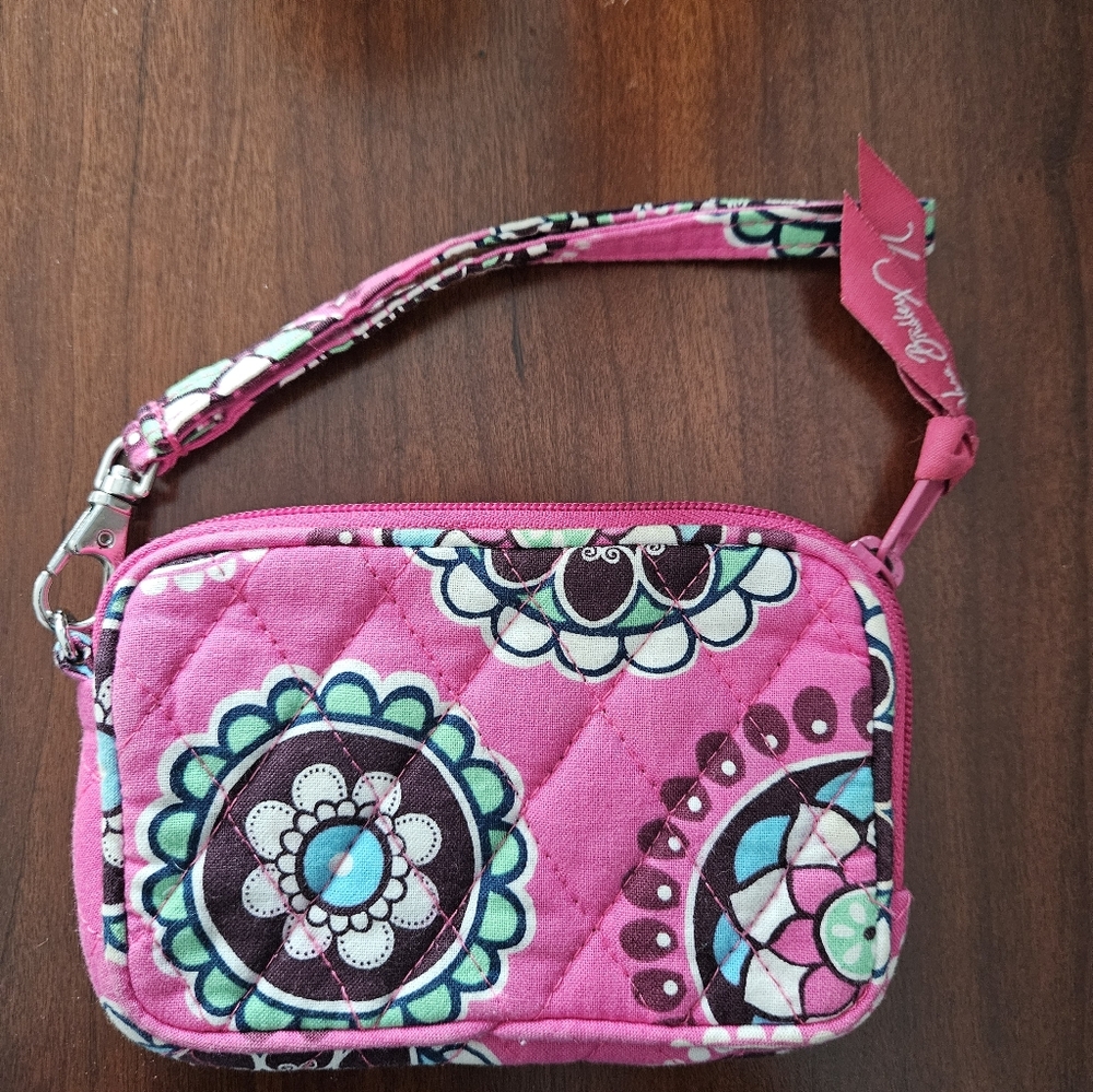 Pink Vera Bradley Wristlet